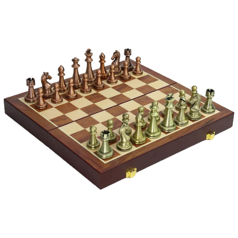 Magnetic Chess Board Game – Large Size with Metal Chess Pieces
