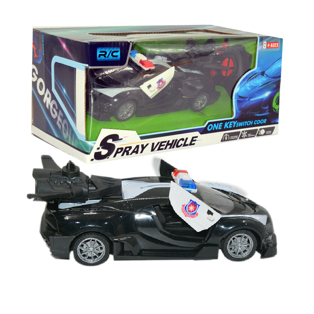 Links to RC POLICE CAR WITH SPRAY BLACK by