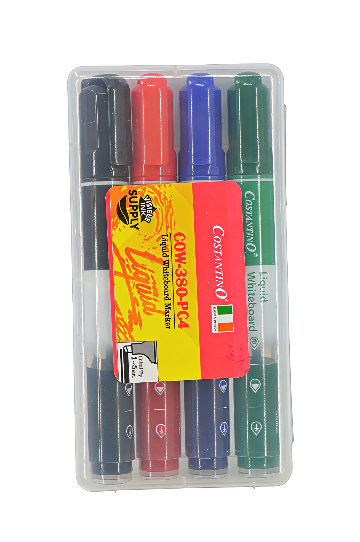Liquid Whiteboard Marker - 4 Pcs
