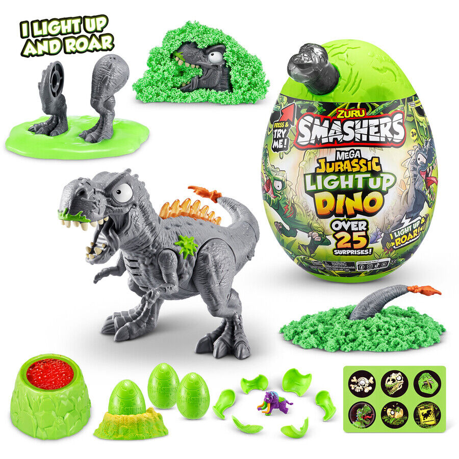 Smashers Jurassic Series 1 Mega Light-Up Dino Collectible Toy