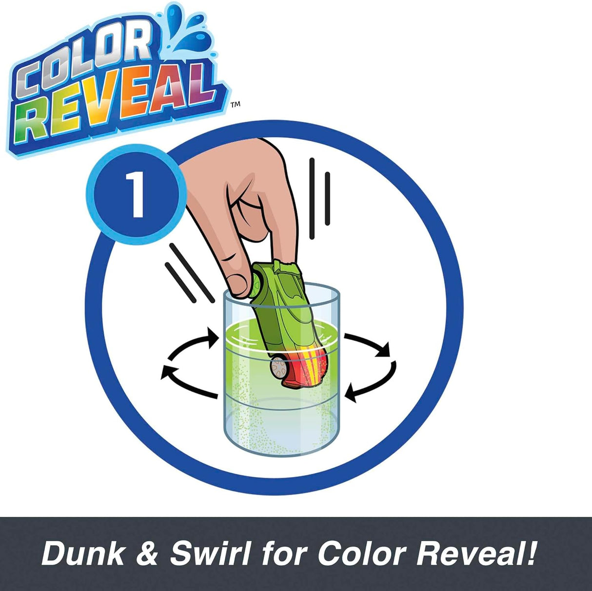 Hot Wheels Colour Reveal- 2 of pack vehicles