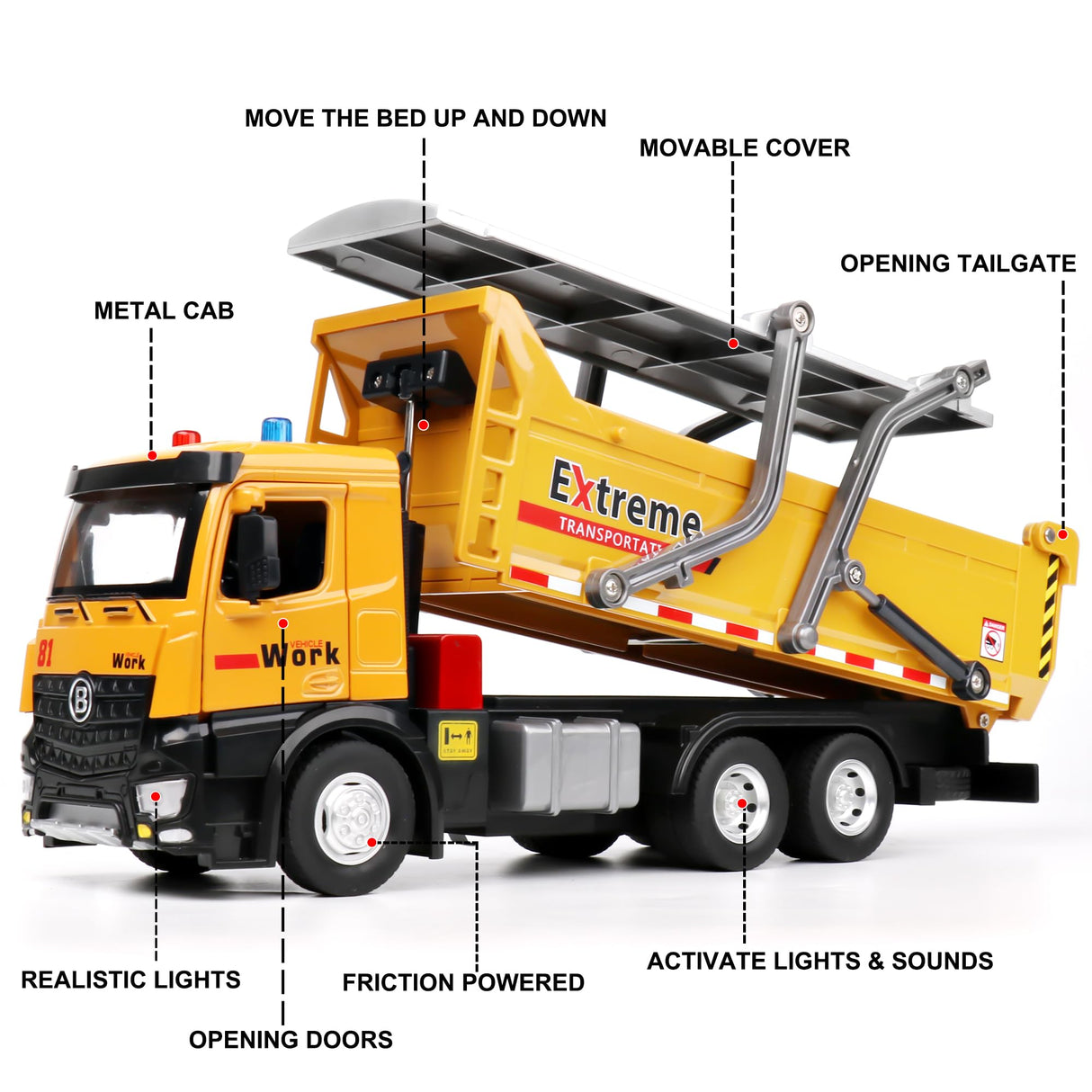 Dump Truck Model Diecast Toy