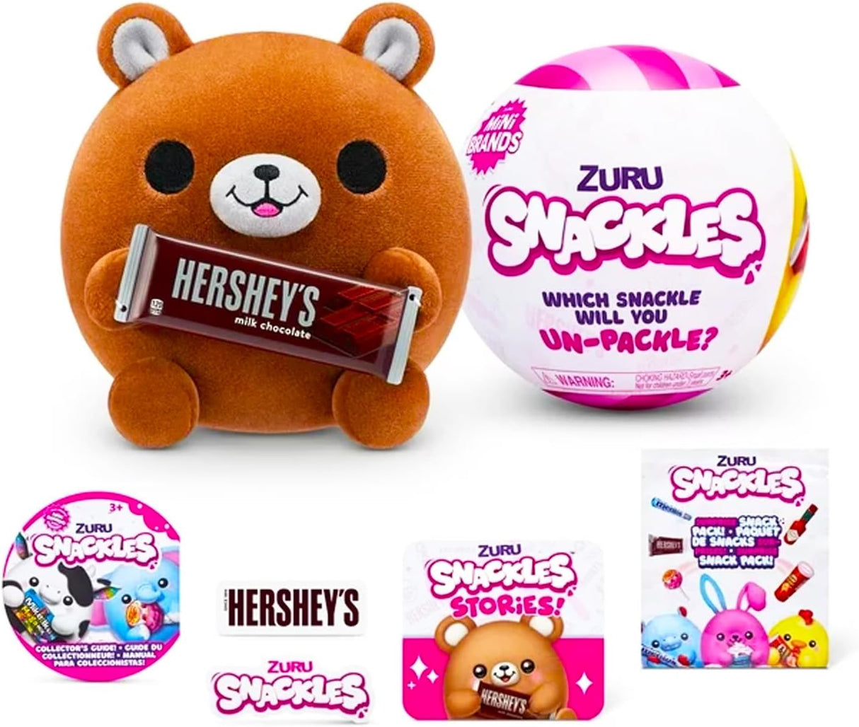 Zuru Snackles 8 Plush Stuffed Animal (Assorted Colors, Sold As Single)
