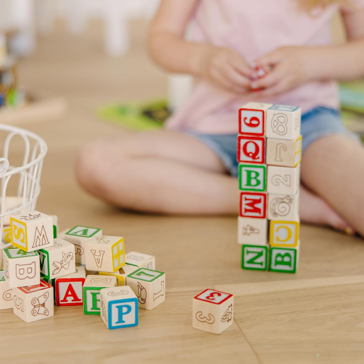 Melissa & Doug Deluxe ABC/123 1-Inch Blocks Set