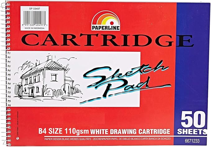 Paperline Sketch Book - B4 Size, 110gsm, 50 Sheets