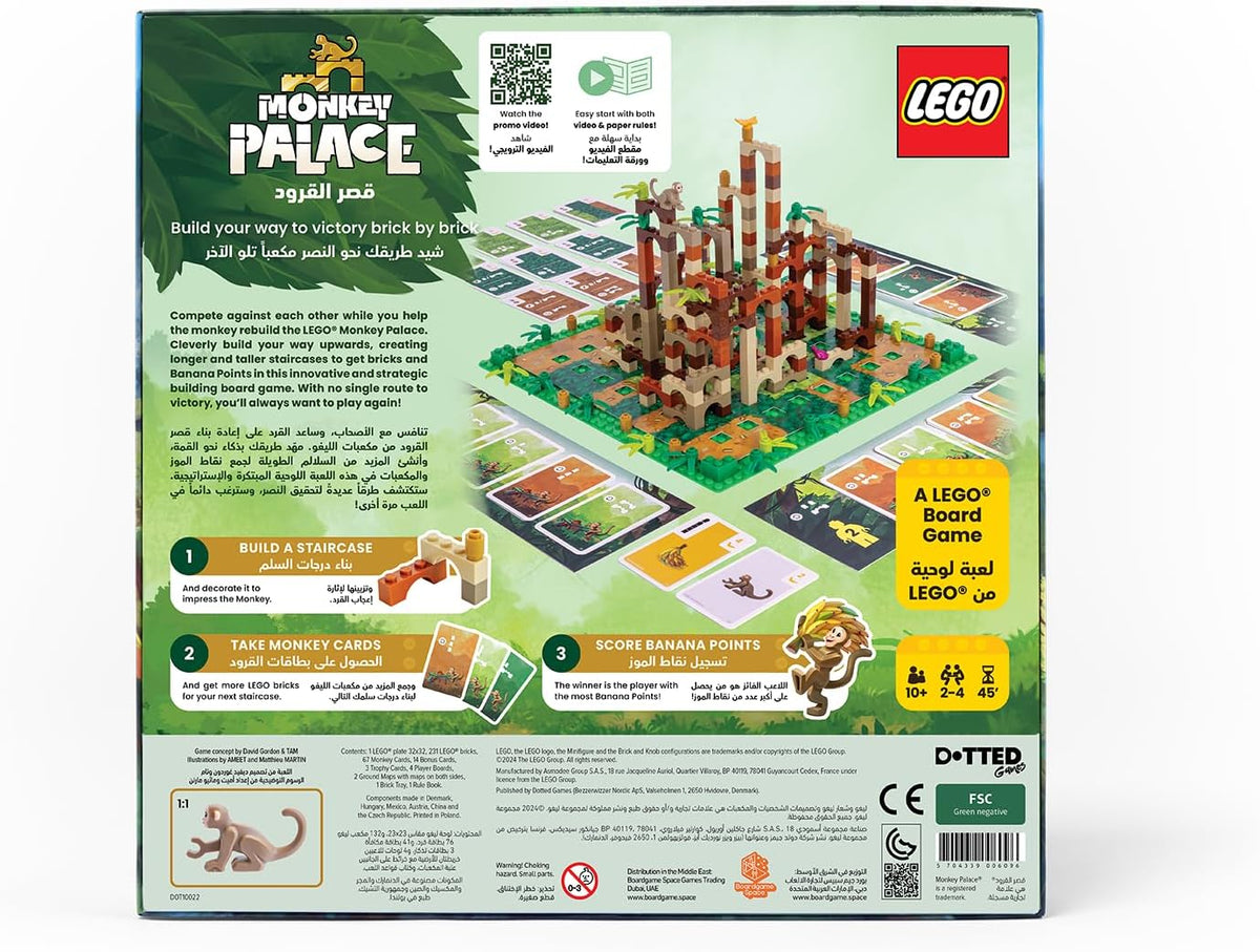 LEGO Monkey Palace Board Game 5009127 Strategy Building Game for 2-4 Players