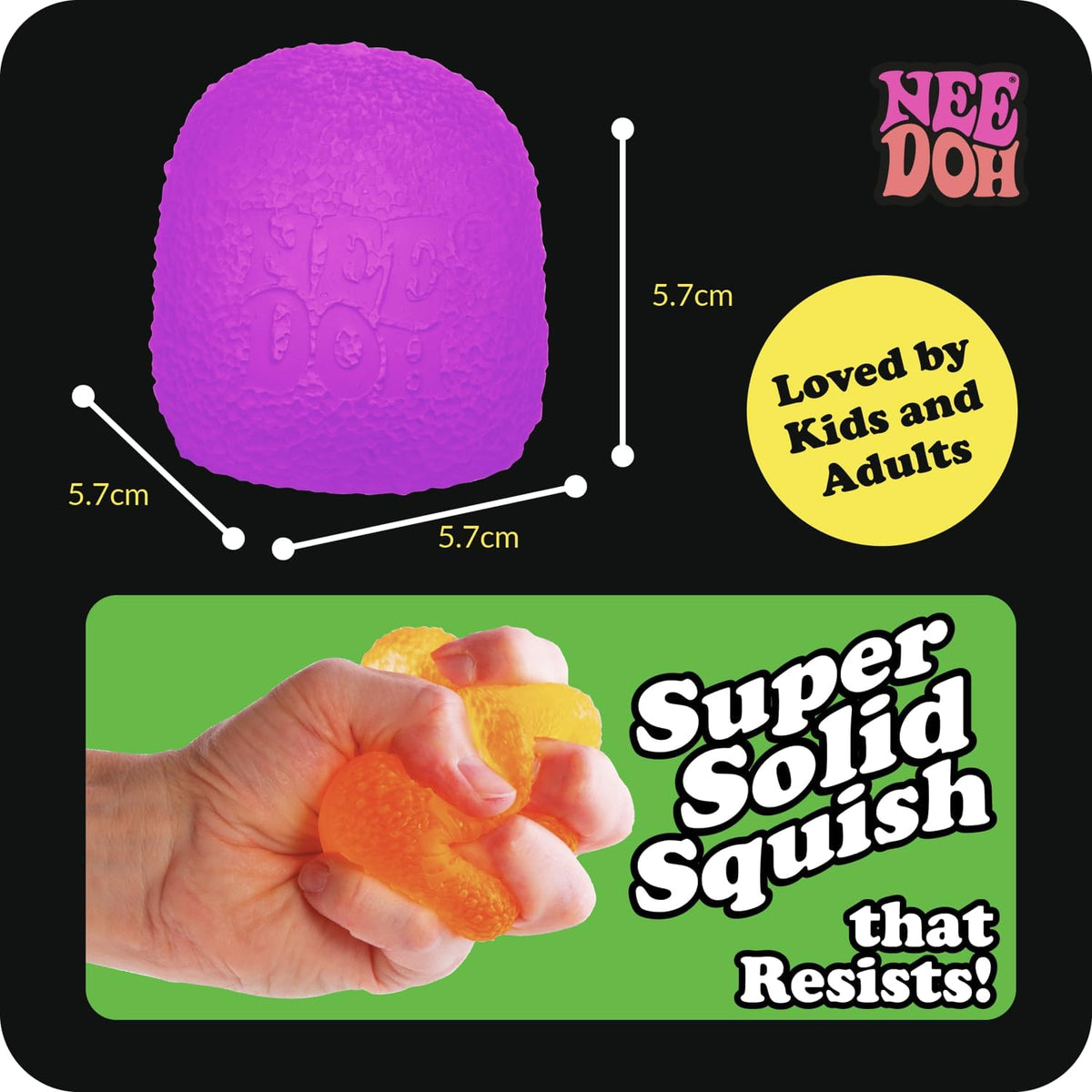 NeeDoh Gumdrop Squishy Fidget Toy 2.5 Inch 1 Random Color