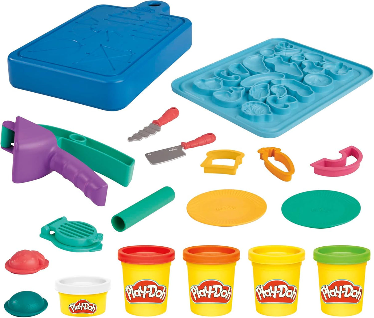 Play-Doh Little Chef Starter Set, 14 Play Kitchen Accessories