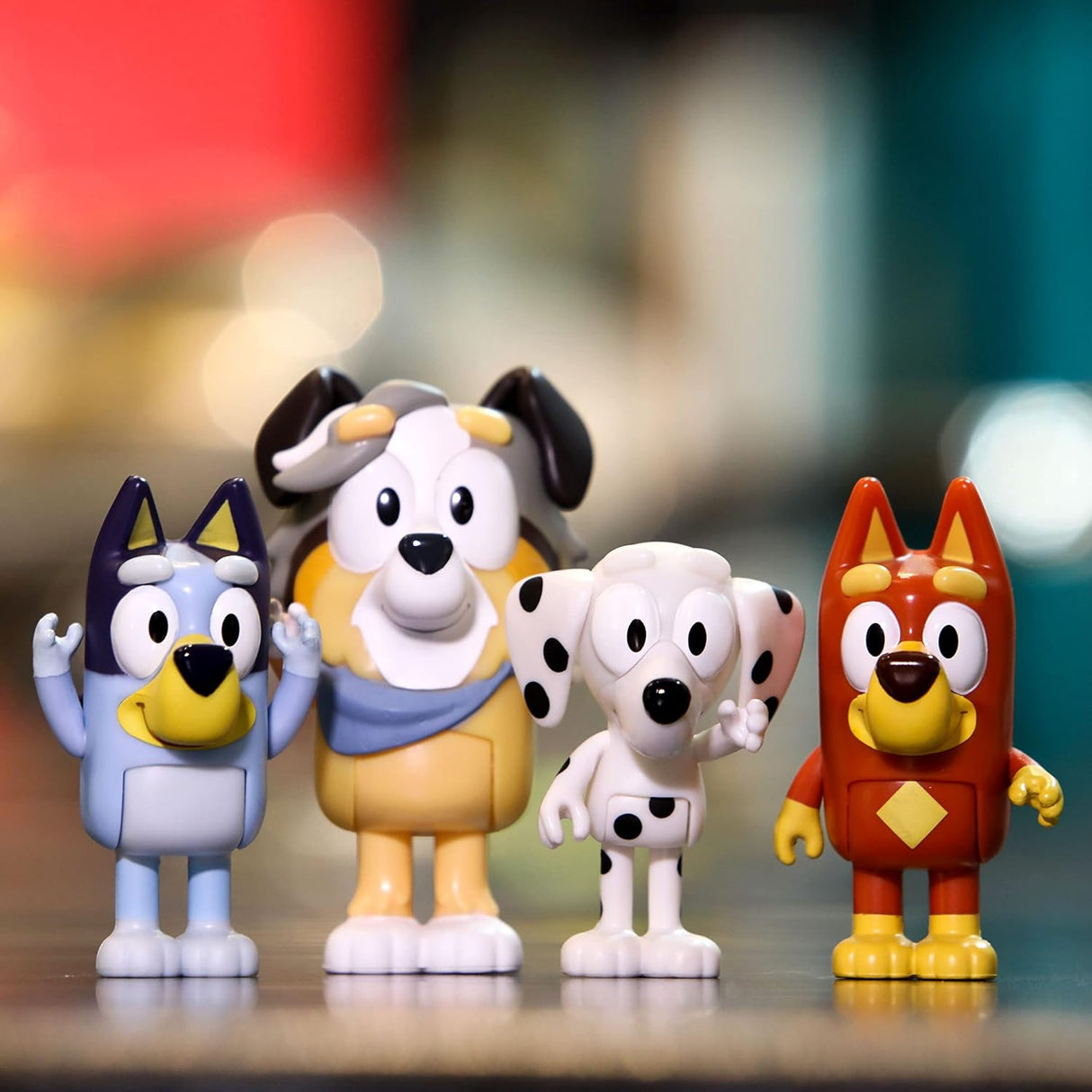 Bluey School Pack (4 Pack of 2.5-3" Poseable Figures)