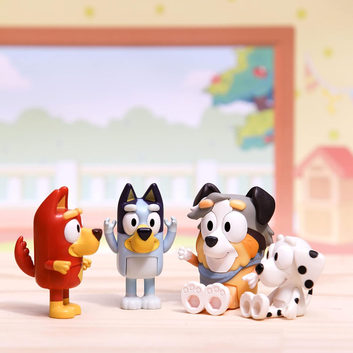 Bluey School Pack (4 Pack of 2.5-3" Poseable Figures)