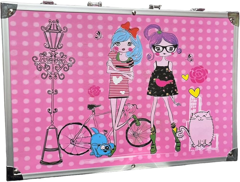 Fashion Girl Art Set – Deluxe Drawing & Coloring Kit for Kids