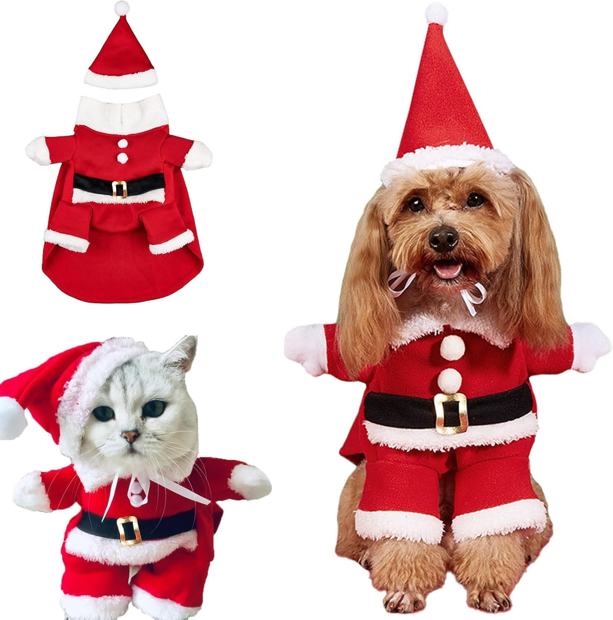 Dog Cat Christmas Costume