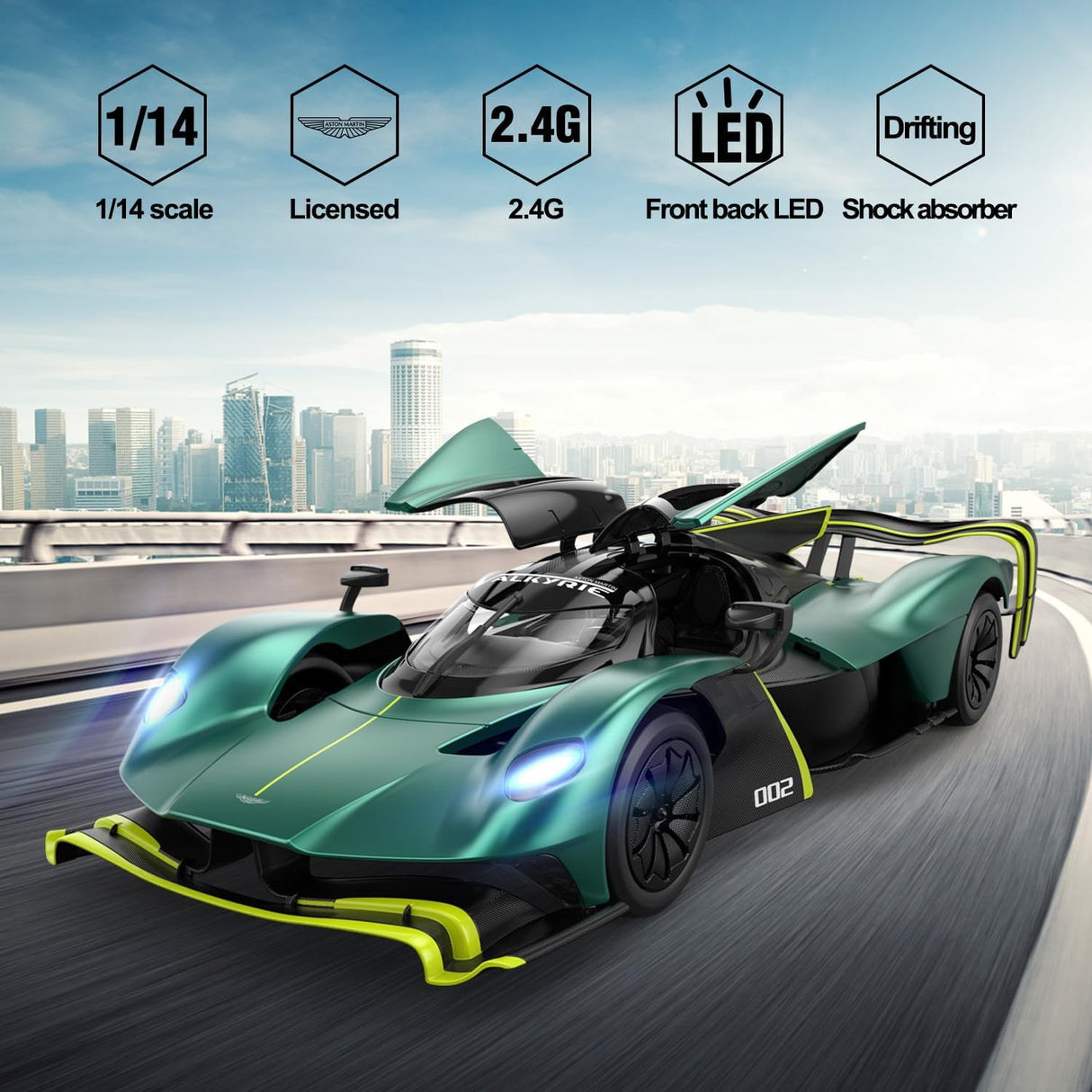 Aston Martin Valkyrie AMR Pro RC Car 1 14 Scale (Assorted Colors, Sold As Single)