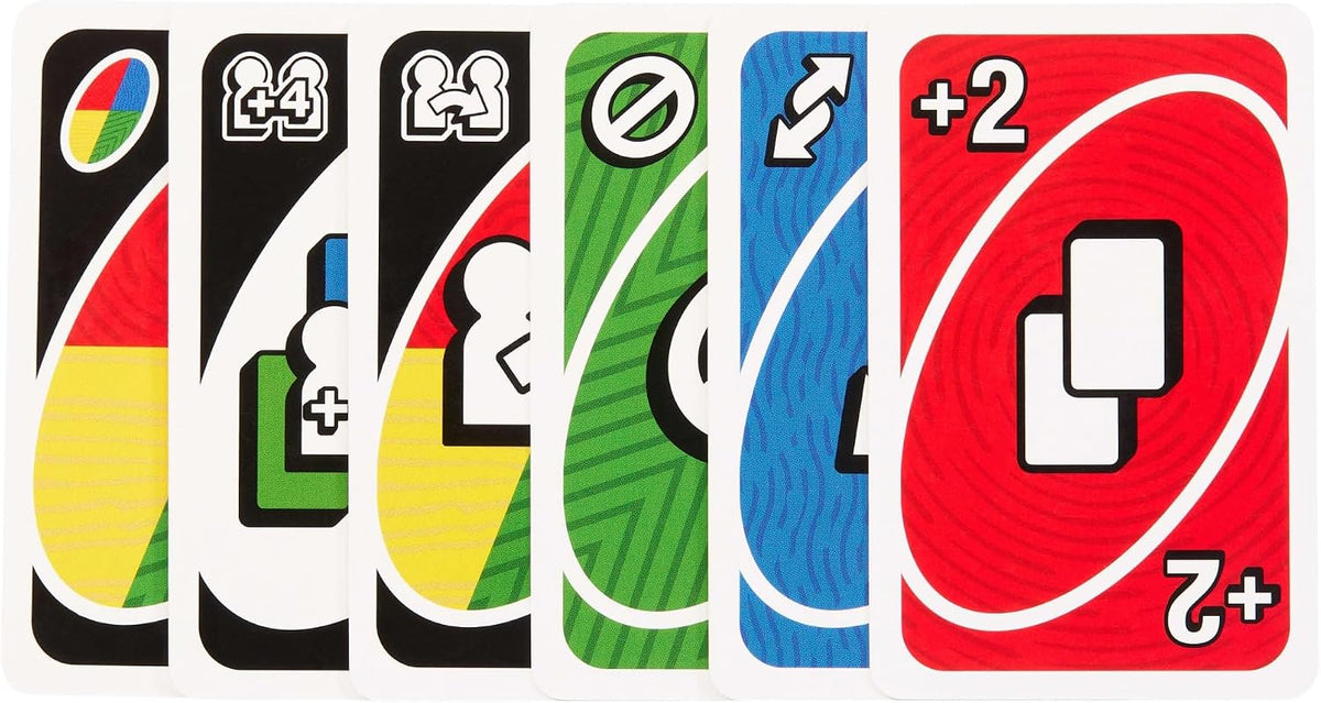 UNO Teams Card Game for Family Nights and Travel with Colorblind Accessible Cards