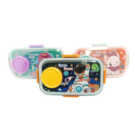 Marie's Pretty Kitty Plastic Lunch Box (Assorted Designs, Sold as Single)