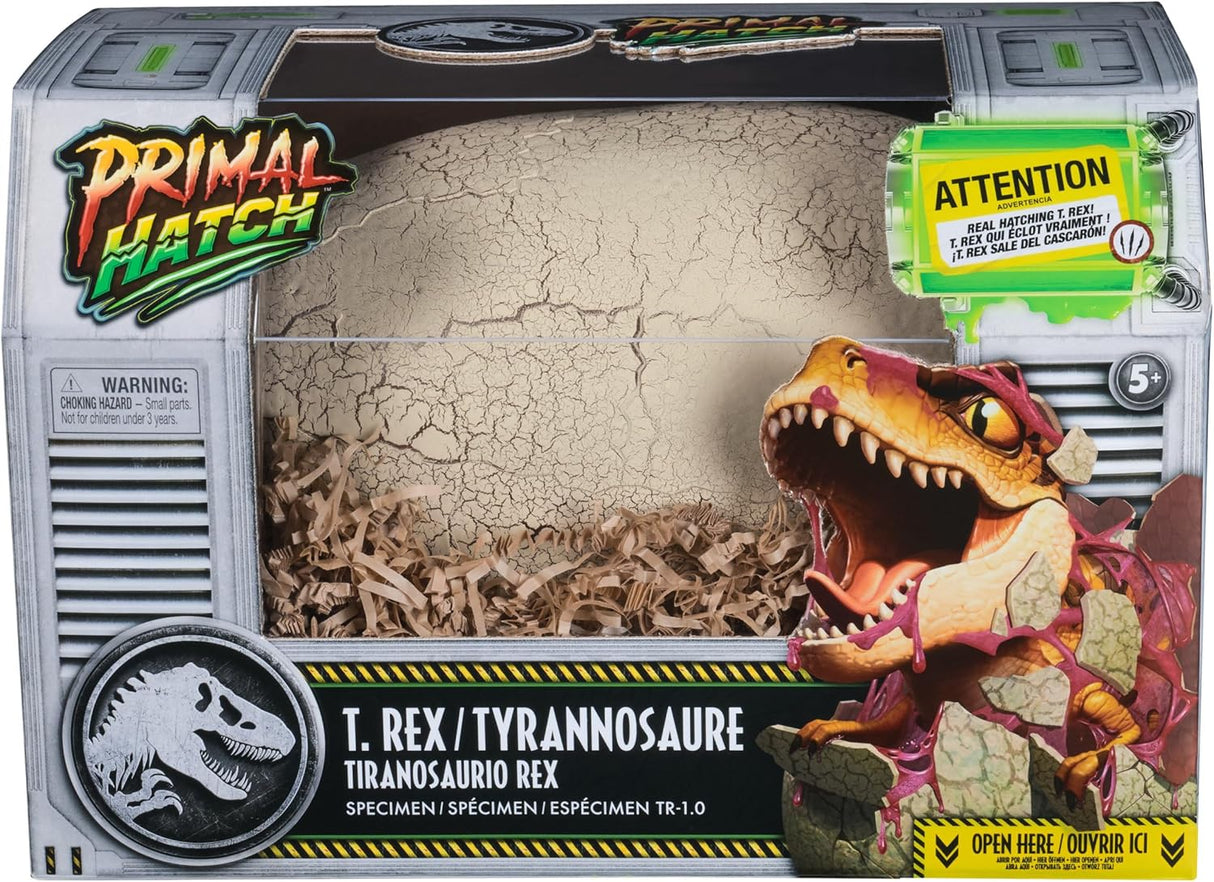 Primal Hatch Jurassic World T-Rex Dinosaur & Egg