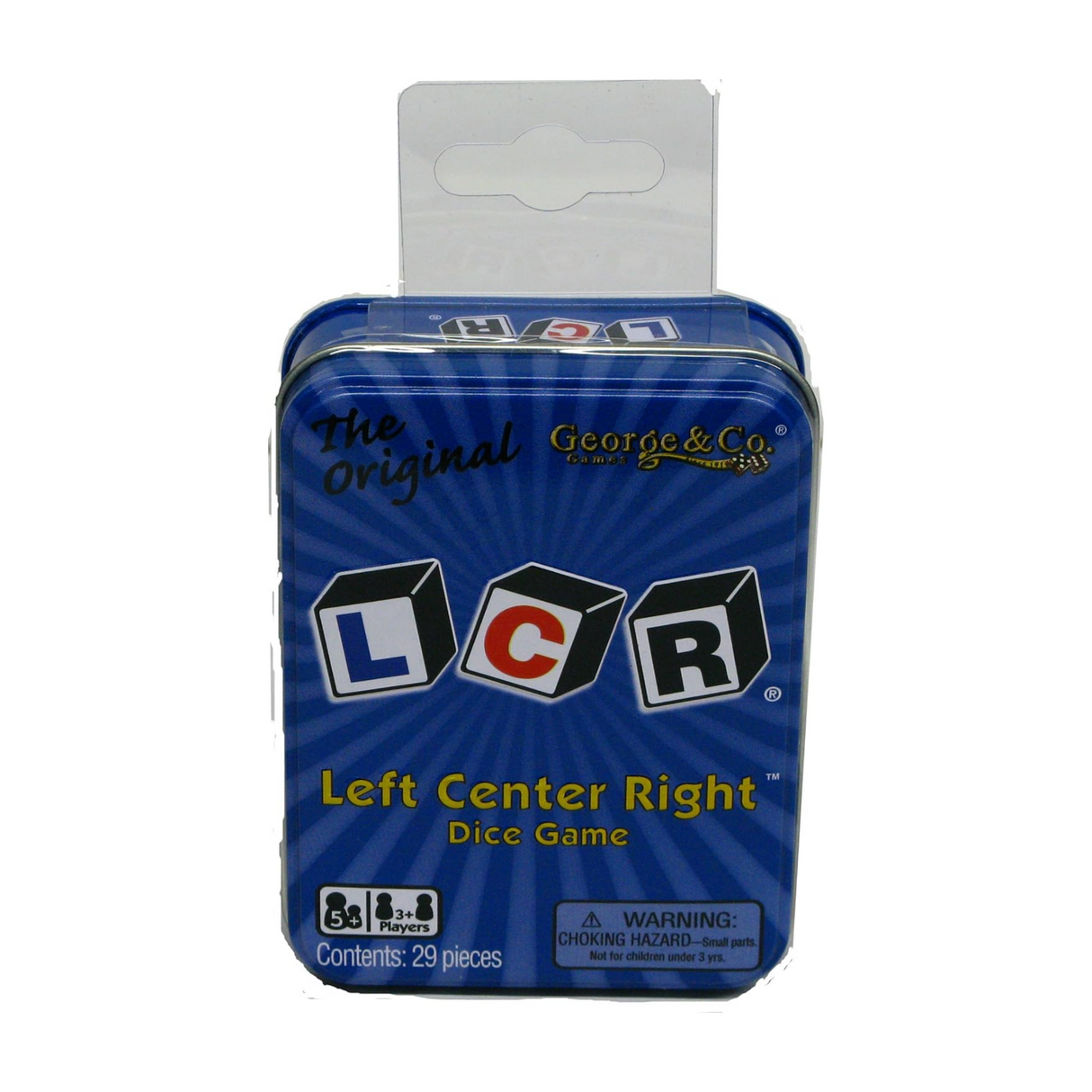 L-C-R Deluxe Metal Tin Blue (Left Center Right)