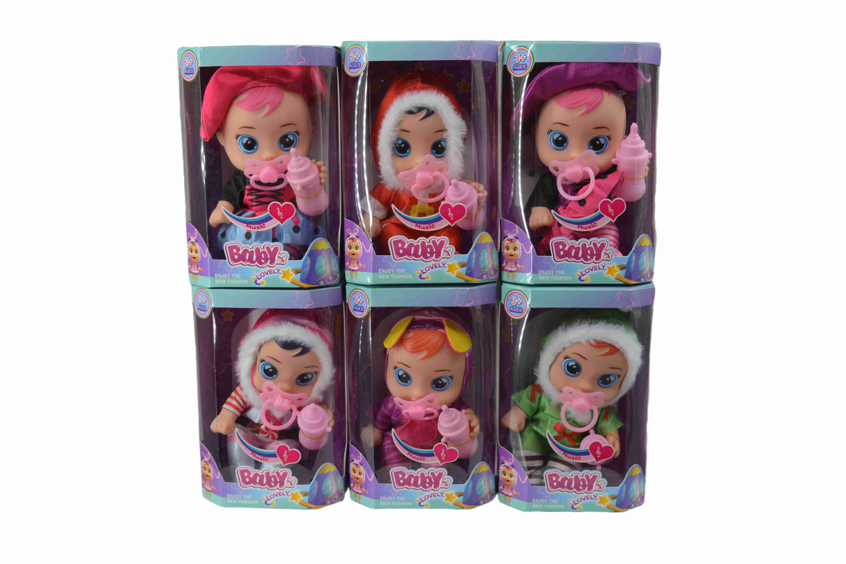Cry Babies Dolls – Set of 6 Assorted Characters