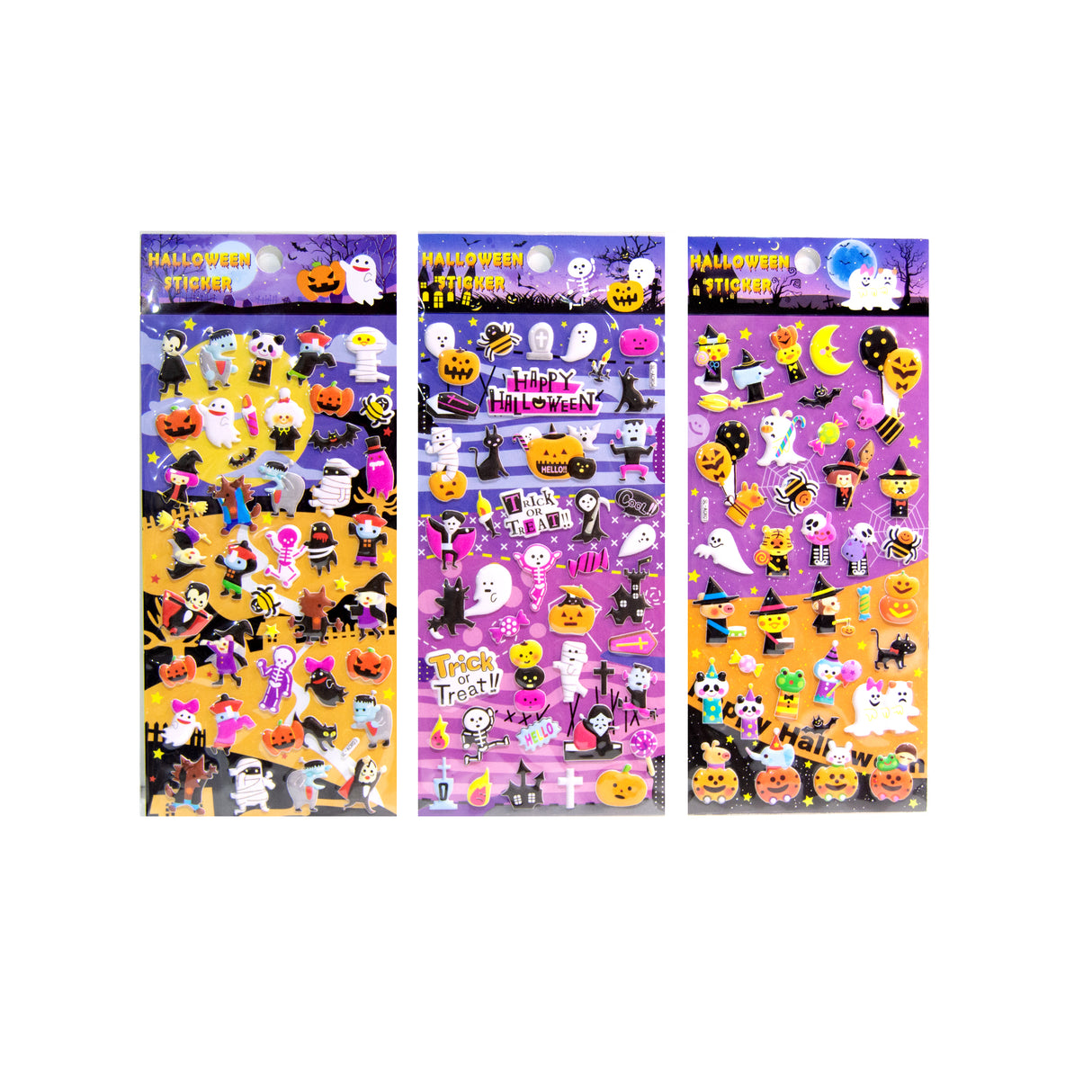 Halloween 3d Puffy Sticker Assorted 4