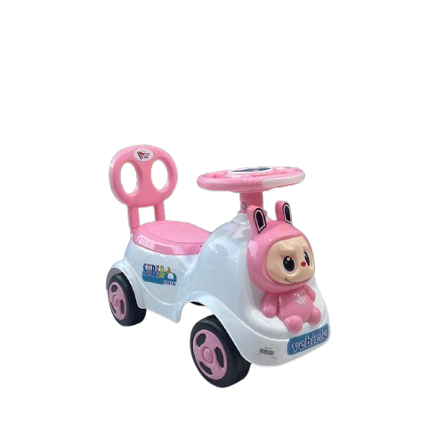 JoyRide Little First Car Ride-On Vehicle – Labubu Themed Push Car (Brown/Pink/Blue)