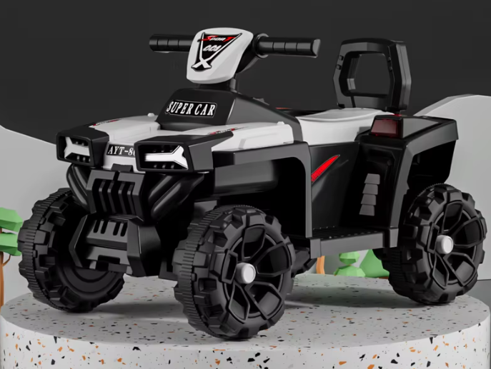 12V Electric Ride-On Car for Kids with Lights & Music – 4 Assorted Models - product view 2