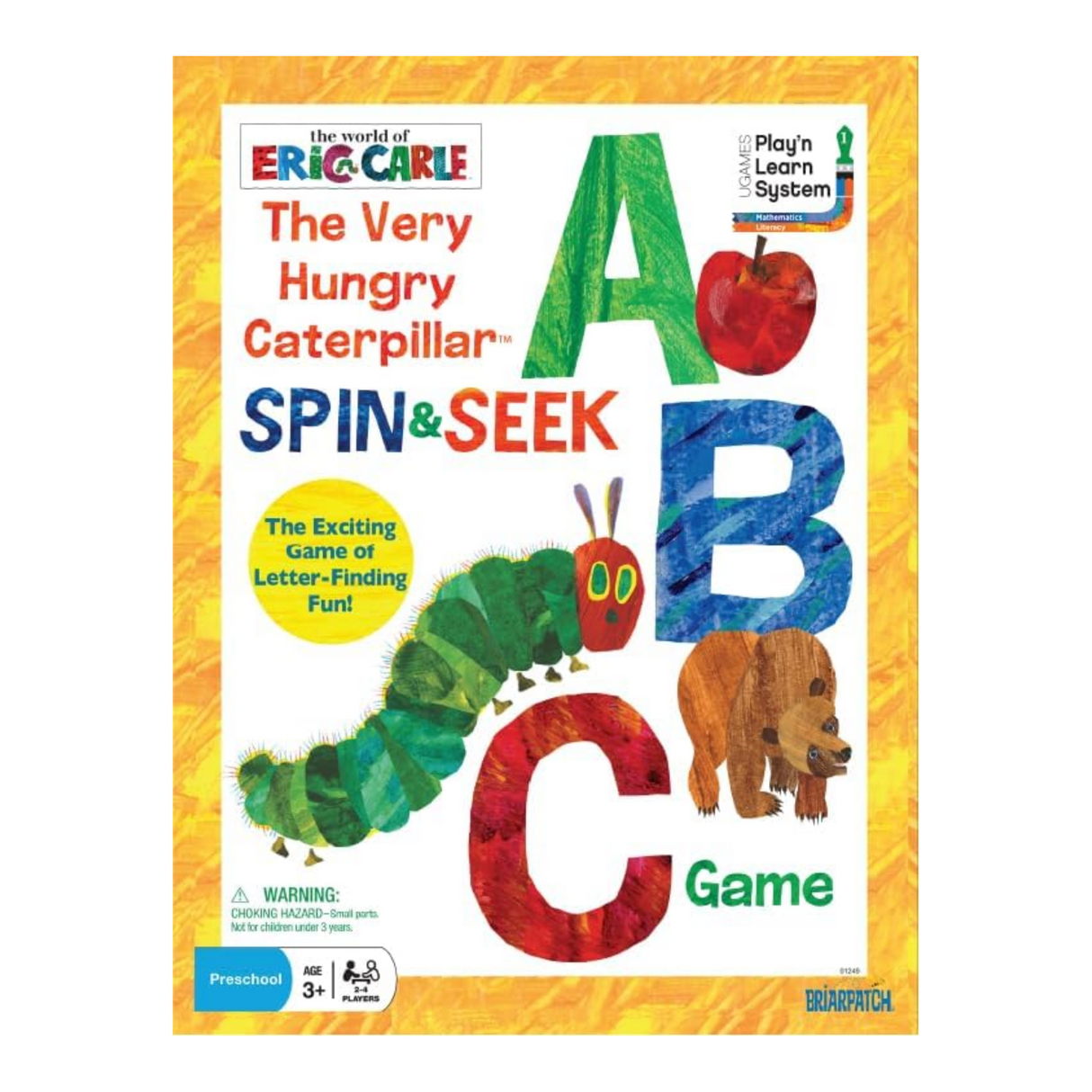 Briarpatch The World of Eric Carle The Very Hungry Caterpillar Spin & Seek ABC Game