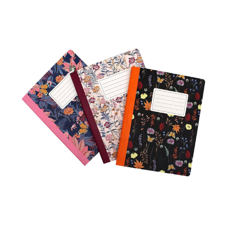 Pukka Bloom Composition Book – Pack of 3 – Assorted Designs, Sold as Single