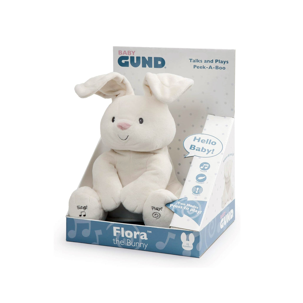 GUND Flora Bunny Interactive Animated Plush
