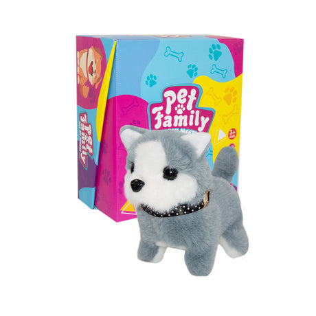 Links to DOG- INTERACTIVE WALKING PLUSH TOY GREY by