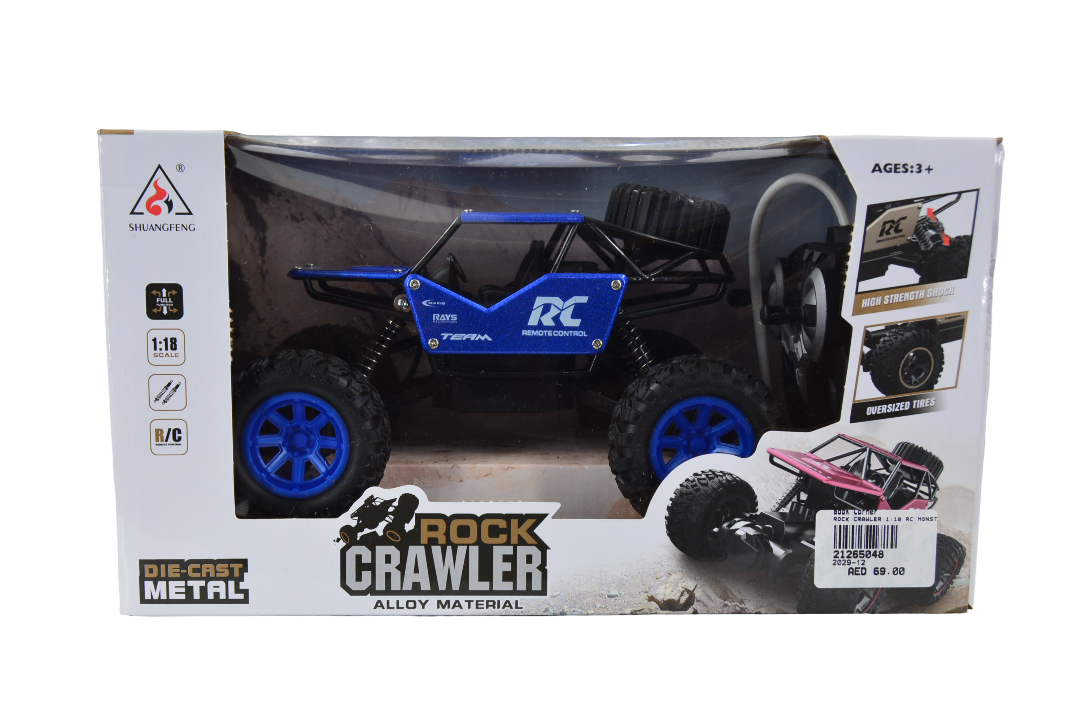 Rock Crawler 1:18 RC Monster Car (Assorted Designs, Sold as Single)