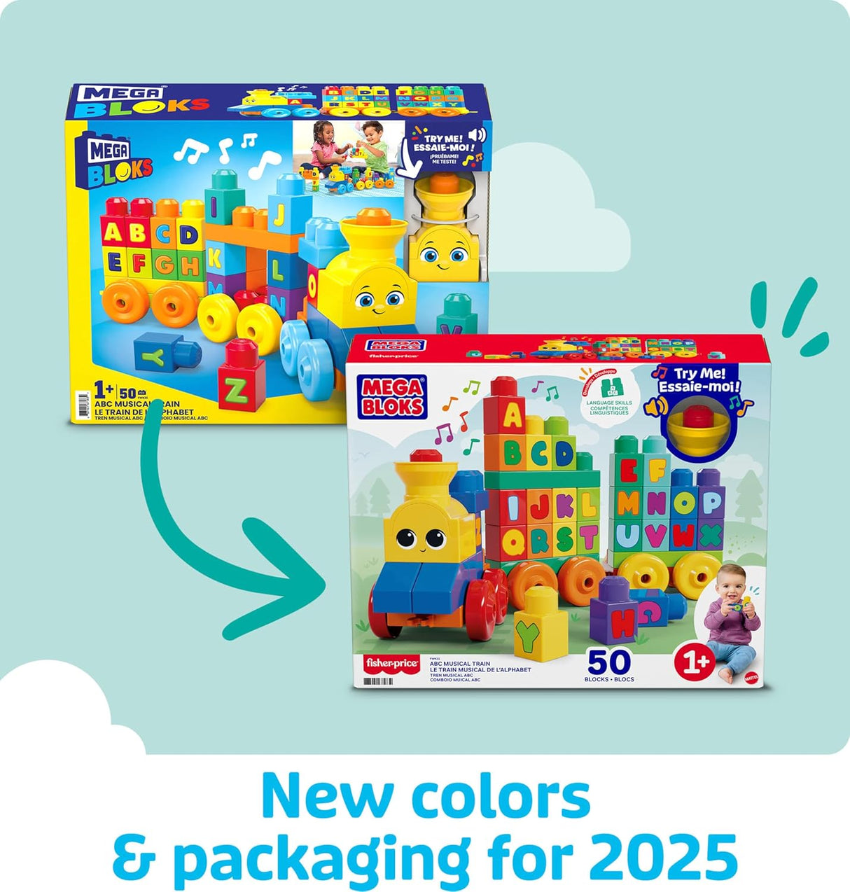 MEGA BLOCKS ABC Musical Train