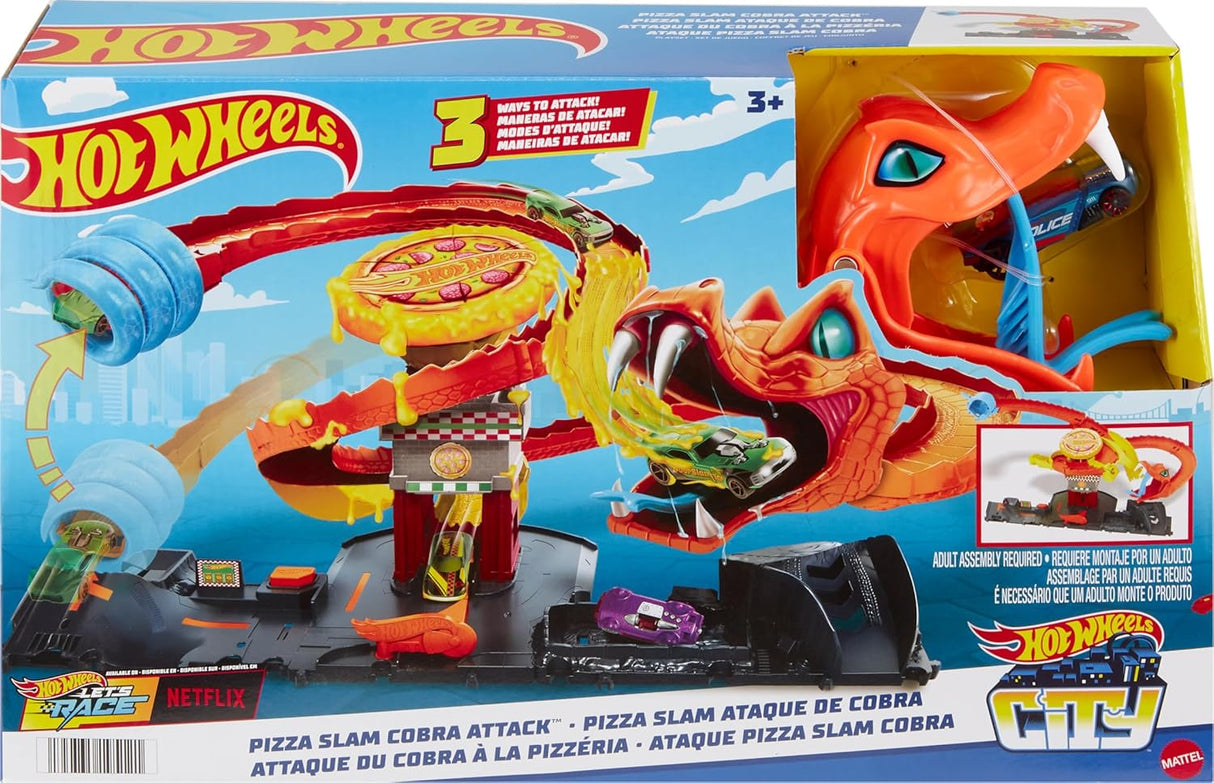 Hot Wheels Pizza Slam Cobra Attack Playset