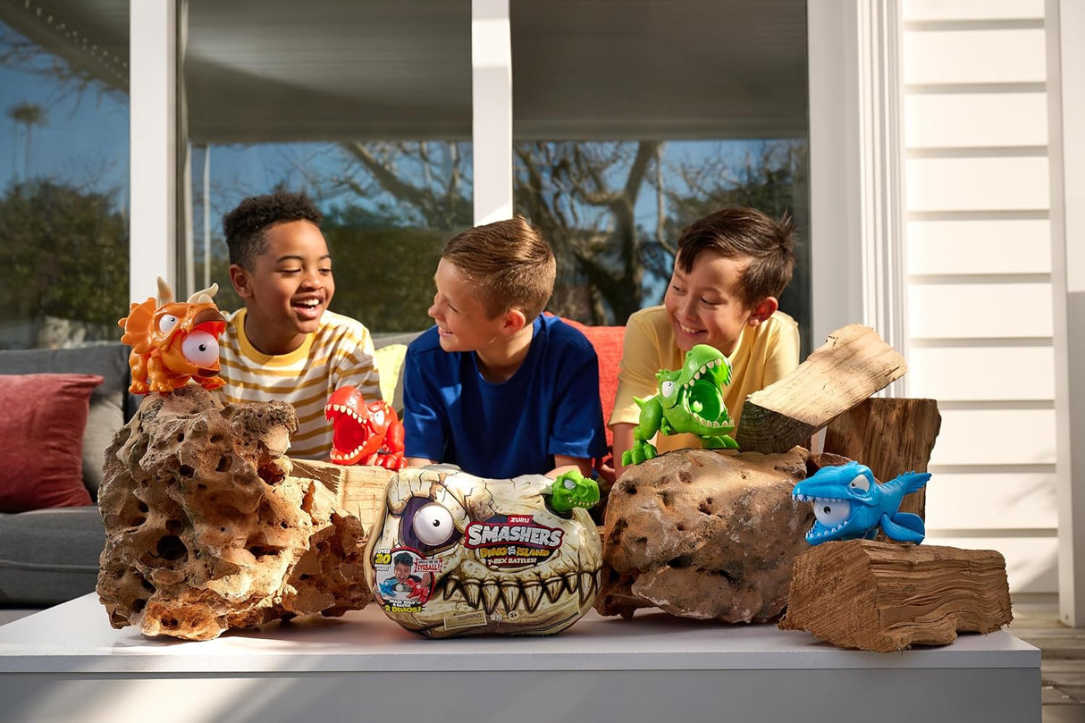 Smashers Dino Island T-Rex Battle Playset Medium S1