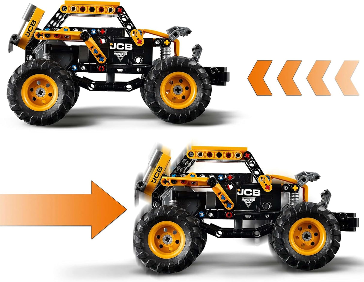 LEGO Technic Monster Jam DIGatron Pull-Back Truck Toy - Vehicle Building Set for 7+ Year Old Boys & Girls Who Love Creative Play - Gift Idea 42199