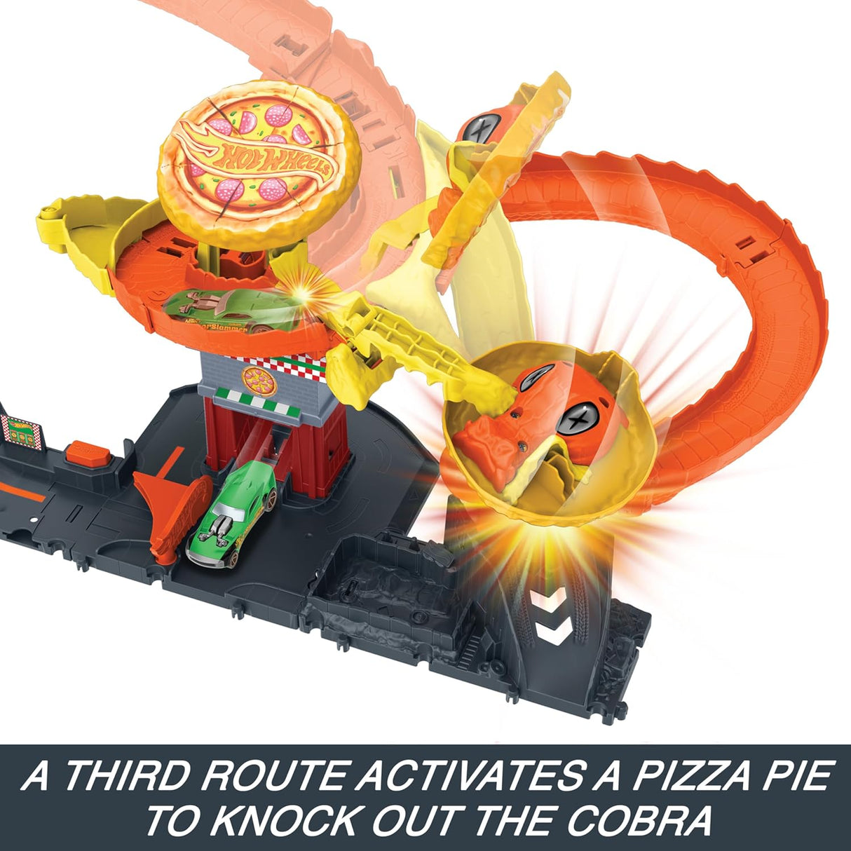 Hot Wheels Pizza Slam Cobra Attack Playset