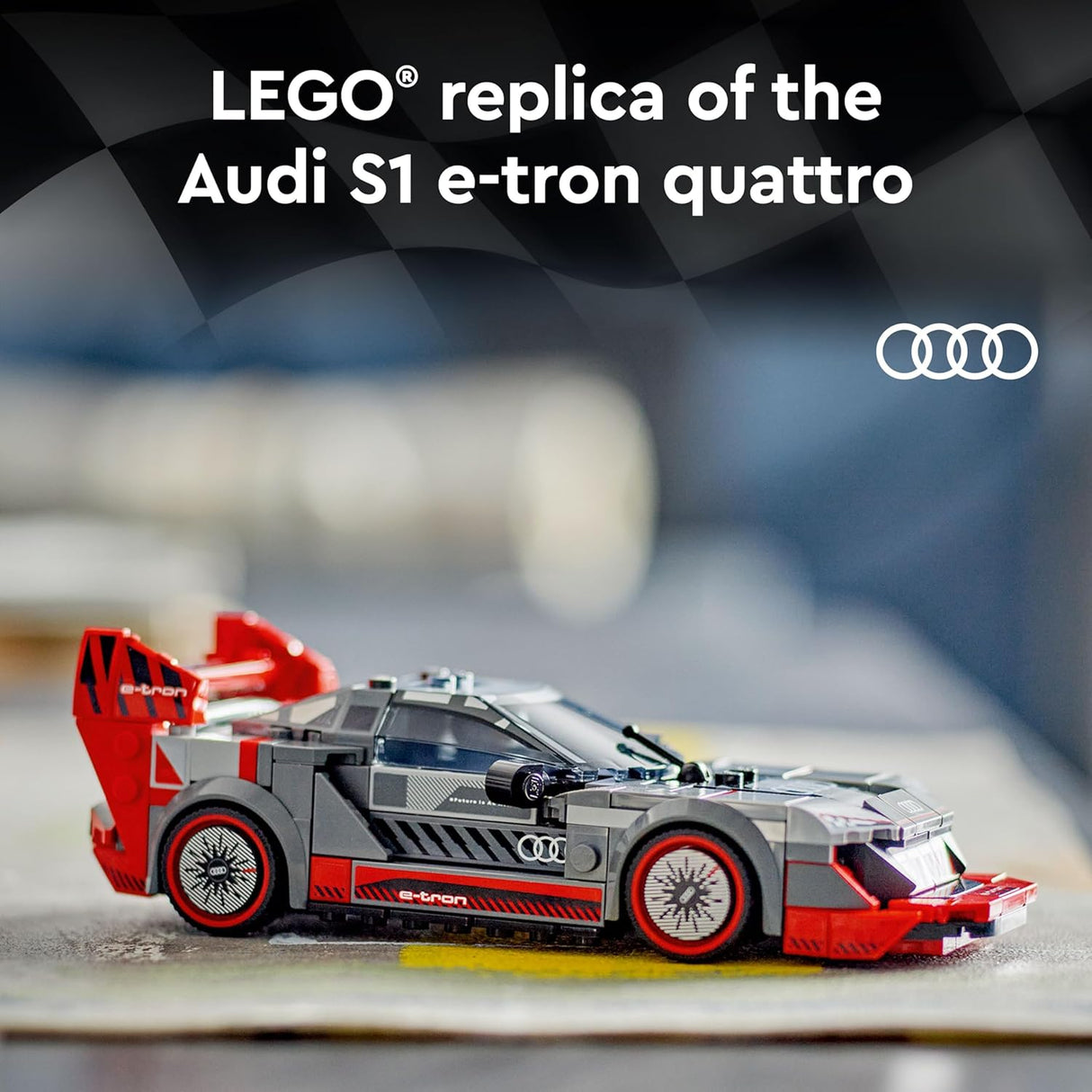 LEGO Speed Champions Audi S1 E-tron Quattro Race Car Toy Set 76921