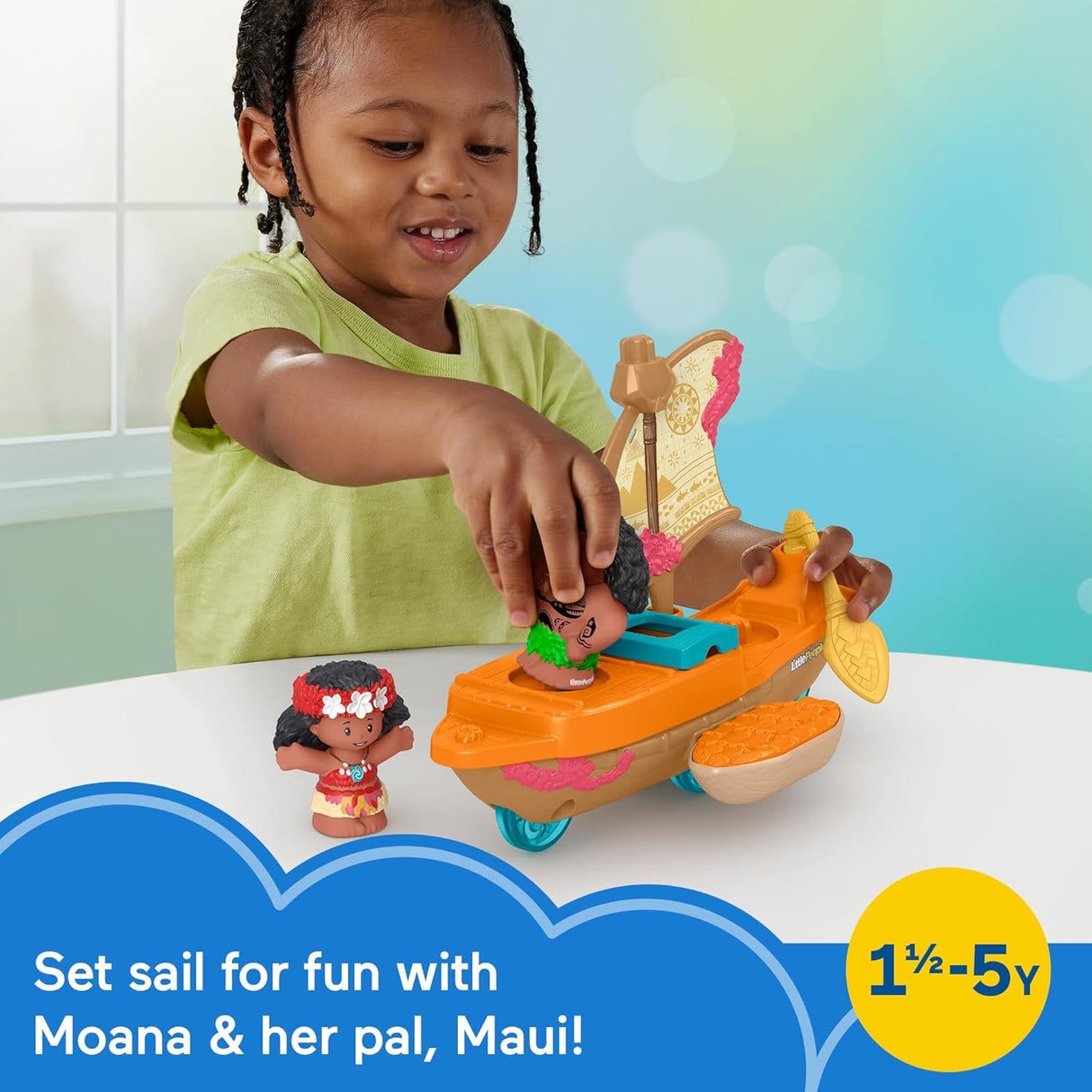 Fisher-Price Little People Disney Princess Moana & Maui’s Canoe