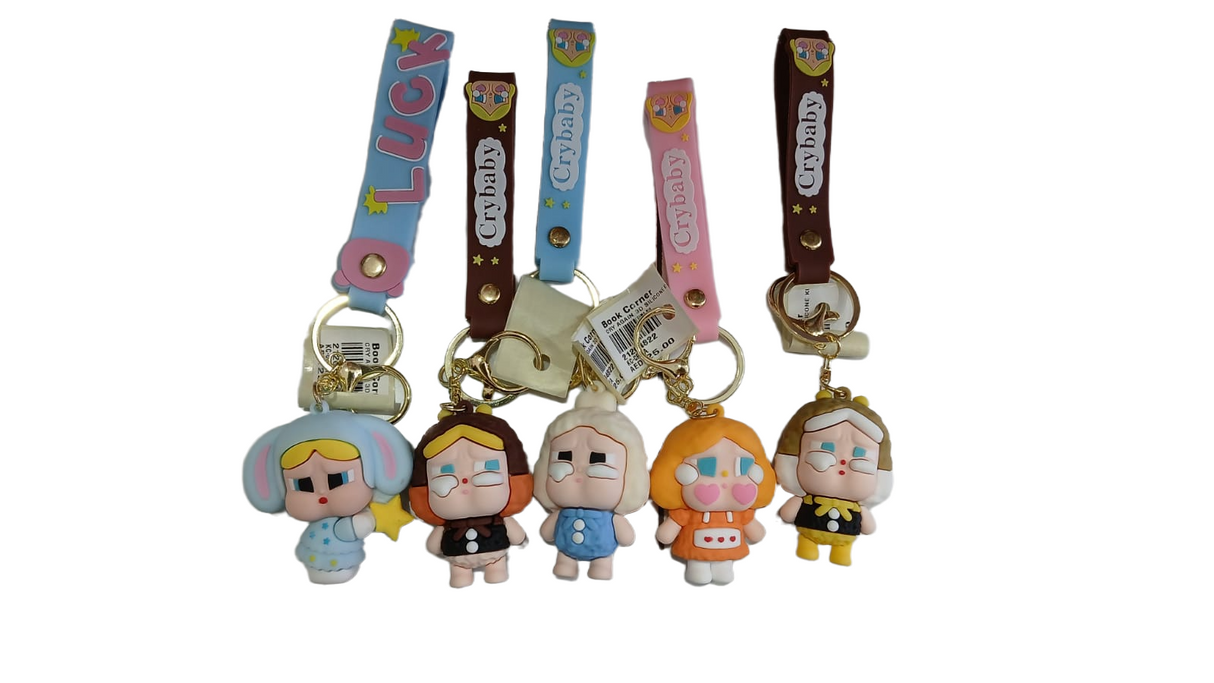 Cry Again 3D Silicone Keychain Set Assorted Designs