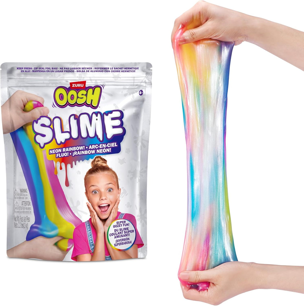 Zuru Oosh Standard Series 1 Slime Medium Foilbag Slime Fun(Assorted Colors, Sold As Single)