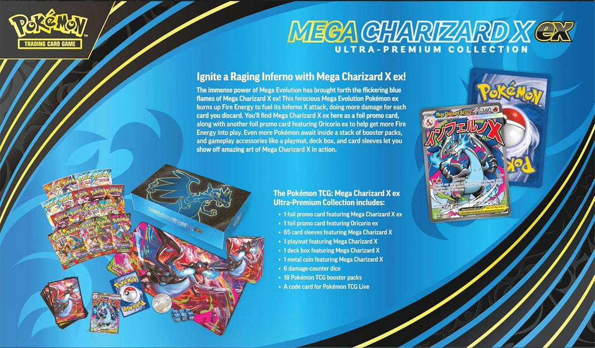 Pokemon TCG Mega Charizard X Ex Ultra-Premium Collection
