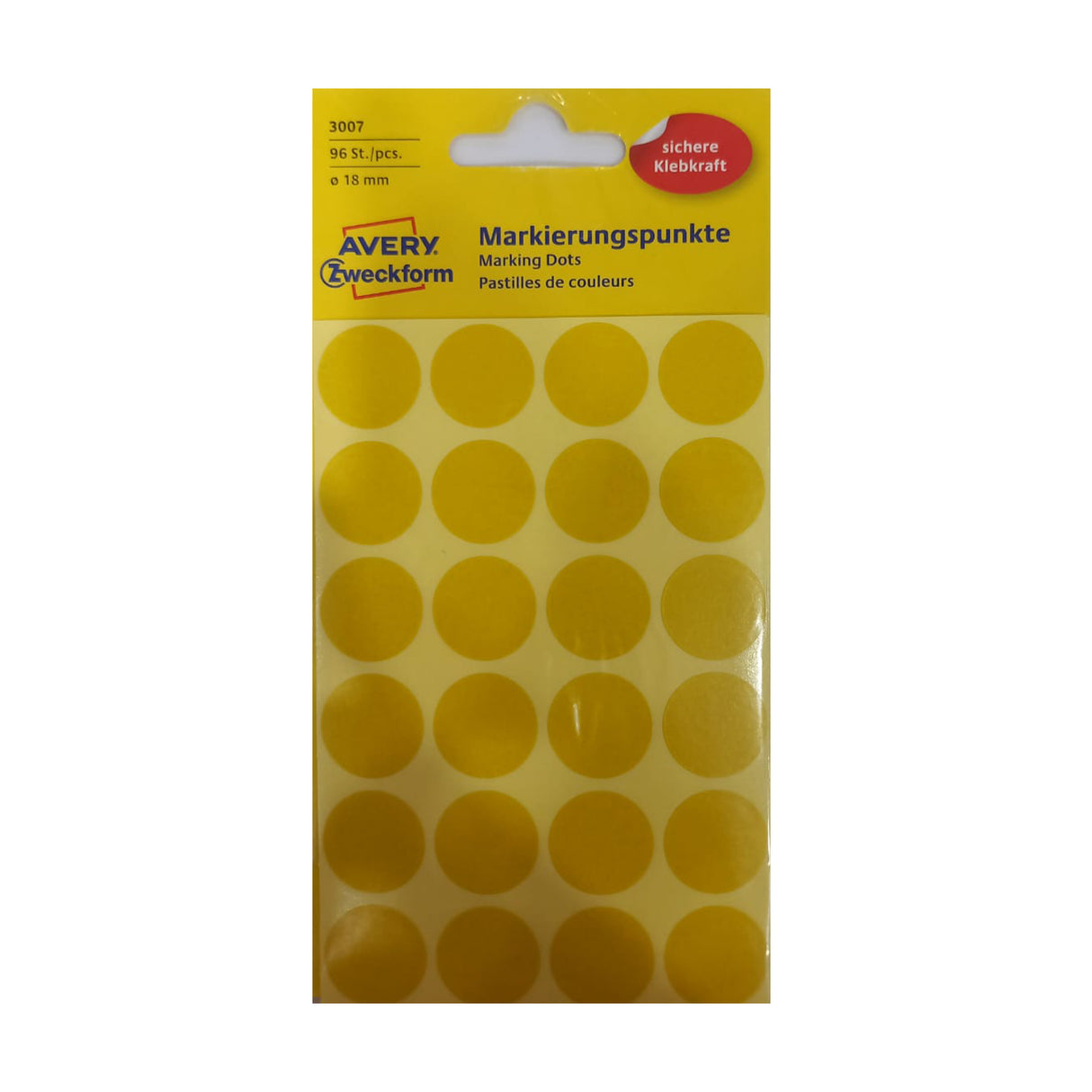 Marking Dots Small Sticker 18 Mm Yellow