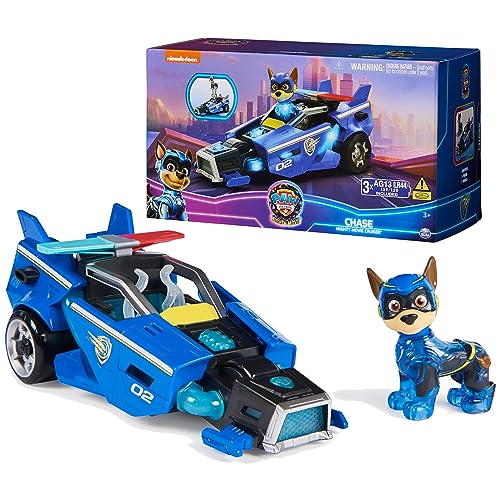 PAW Patrol: the Mighty Movie Toy Car with Chase Mighty Pups Action Figure Lights and Sounds Kids Toys for Boys & Girls 3+