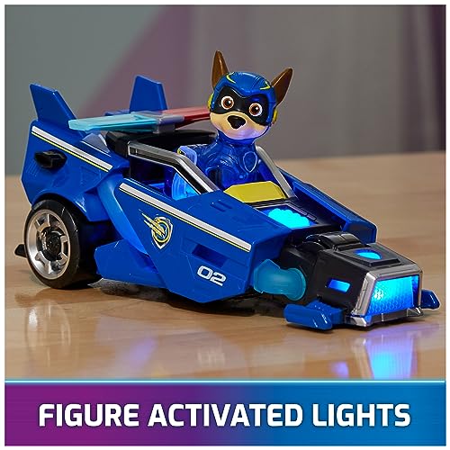 PAW Patrol: the Mighty Movie Toy Car with Chase Mighty Pups Action Figure Lights and Sounds Kids Toys for Boys & Girls 3+