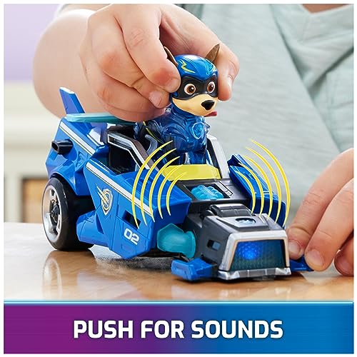 PAW Patrol: the Mighty Movie Toy Car with Chase Mighty Pups Action Figure Lights and Sounds Kids Toys for Boys & Girls 3+