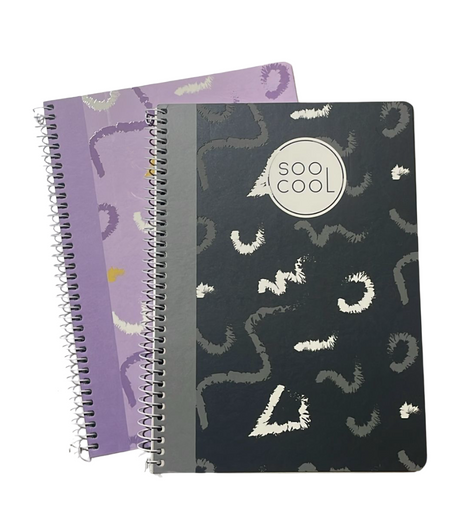 A5 Softcover Spiral Notebook – 80 Sheets, 90 GSM, SQ5 – Soocool Design