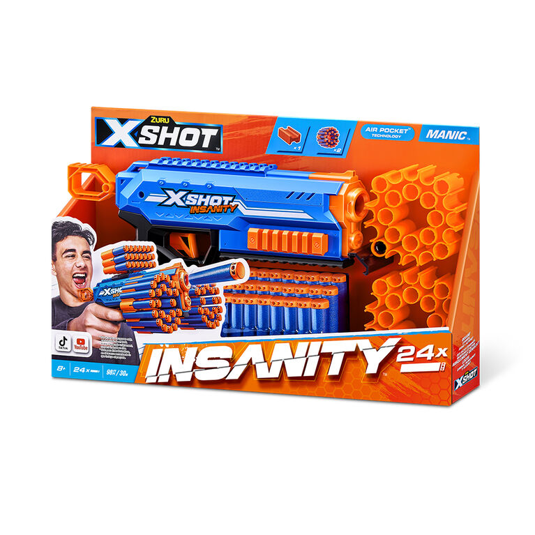 ZURU X-SHOT INSANITY MANIC BLASTER