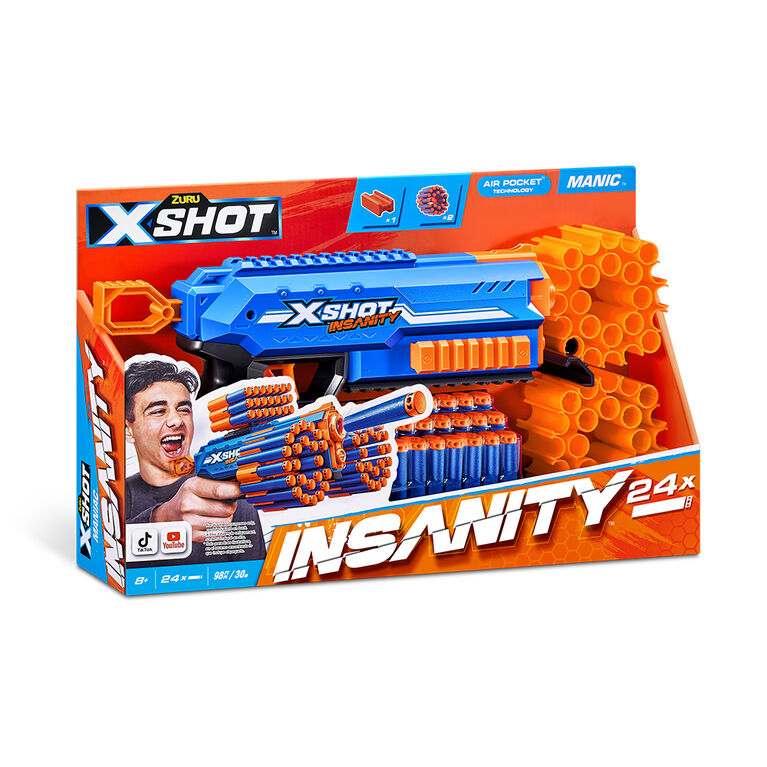 ZURU X-SHOT INSANITY MANIC BLASTER