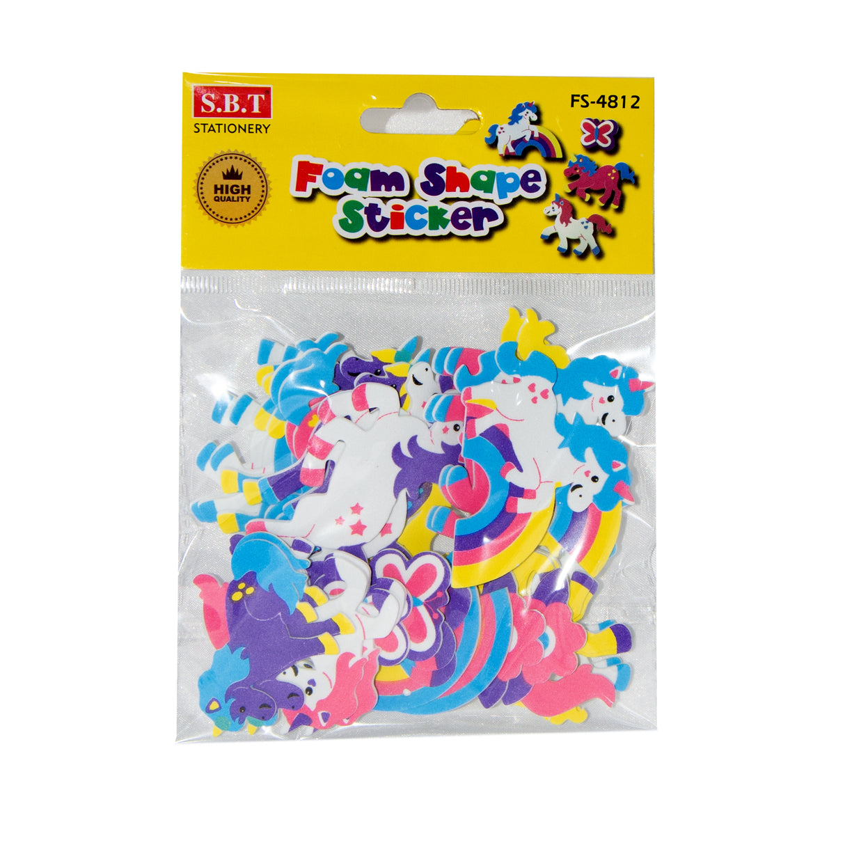 Unicorn Foam Shape Stickers