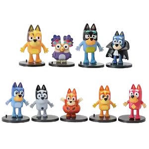 Bluey 9 Piece Figure Set