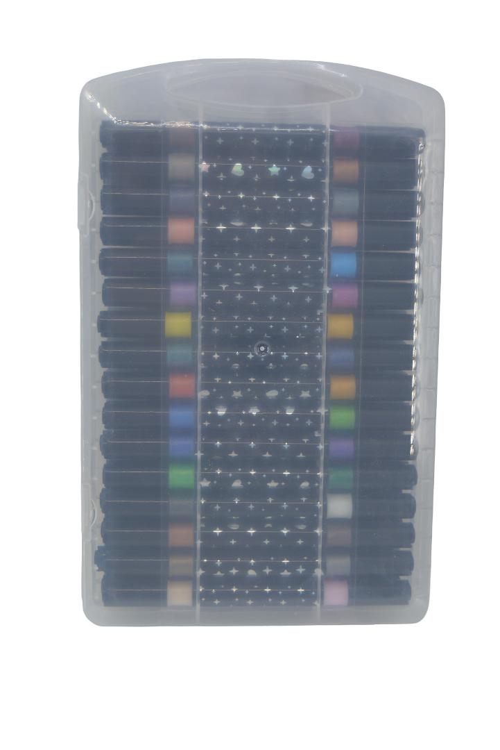 Glitter Dual Tip Markers 48 pcs